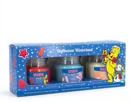 Haribo Świeca zapachowa Zimowa kraina Rinkinys 3 vnt.