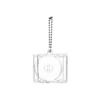 Blank Album Mini CD Case Keychain DIY Peripheral Commemorative Keyring for Car Backpack Key Pendant Hanging Decoration 1PC