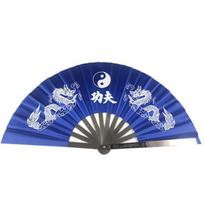 Stainless Steel Tai Chi Fan Black/red/blue Chinese Kung Fu Martial Arts Dance Performance Training Fan Home Decor Craft Fan Gift