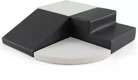 Promotions Vaikų minkštų žaidimų rinkinys, 4 dalių laipiojimo ir ropojimo, 45.5x45.5x25 cm, balta