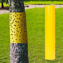 Lipni juosta vabzdžių kenkėjų kontrolei 25 cm x 10 m Stipri lipni gaudyklės ruloninė juosta vidaus ir lauko naudojimui Efektyvi kenkėjų valdymo priemonė One Size geltona