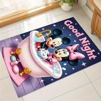 1pc. Cute Mickey & Minnie Mouse Bath Mat - Perfect for Home Decor, Office Rug, Outdoor Carpet Gift Ideaz041175 60cm by 90cm