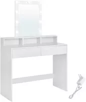 Songmics Tualetinis staliukas, 100x40x145 cm, balta