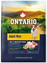 Ontario Adult Mini žuvis & Brown ryžiai 2,25kg