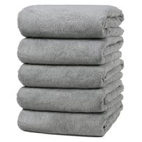 Joyful Bath Towel Microfiber Hotel Specification Large Size 60120cm Set 5 Quick Absorbent Dry Durable Antibacterial Odor Resistant Soft Fluffy Texture