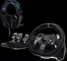 VAIRAS ŽAIDIMŲ LOGITECH G920+AUSINĖS G335 JUODOS