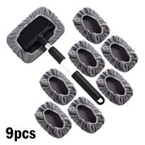 Adjustable Aluminum Handle With 8 Ultra-fine Fiber Cleaning Washer Car Auto Care Covers Accessories Windshield Mop A3a8