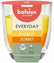 Žvakė, aromatinė Bolsius Mango Sorbet, 21 h Geltona/Oranžinė