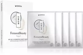 Korika FermentBeauty Yogurt Hydrating Sheet Mask Set 5 x 23 g