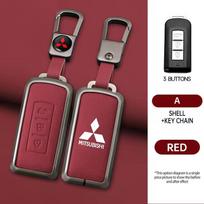 Odinis automobilio nuotolinio valdymo pultelio dėklas, skirtas Mitsubishi ASX LANCER Pajero Sport Outlander Eclipse Cross, raktų pakabukas, pilnas dangtelis, priedai