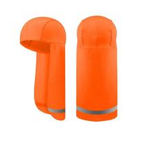 Cooling Cap Elastic Sun Shade Hat Wide Brim Neck Shield Elastic Hard Cap UV Protection to Cover Neck for Fishing Riding oranžinė