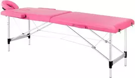 Activeshop Sulankstomas masažo stalas BALANCE 2 dalių aliuminis rožinis