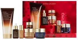 Veido priežiūros rinkinys Estee Lauder Skincare Superstars (Veido prausiklis 100 ml, serumas 15 ml, raminamasis serumas 5 ml, paakių kremas 5 ml, veido kremas 15 ml, naktinis kremas 15 ml)