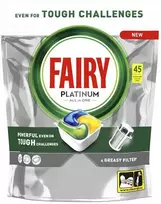 Kapsulės indaplovei FAIRY PLATINUM LEMON 45VNT