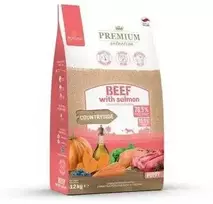 Gyvūnų Maistas - POKUSA Premium pasirinkimas šuniukams jautiena lašiša 12kg be glitimo