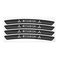 4Pcs Aluminum Car Emblem Wheel Rims Sticker Decoration Badge Decal Styling For Mitsubishi Ralliart Lancer Outlander Pajero ASX For Mitsubishi juoda