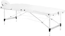 Activeshop Sulankstomas aliuminis masažo stalas Balance 3 segmentų baltas