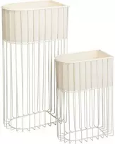 2 metalinių stovimų gėlių vazonų rinkinys SOFT FORM