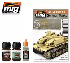 AMMO by MIG Jimenez AMMO MIG sendinimo rinkinys vokiškiems tankams Dunkelgelb 7412
