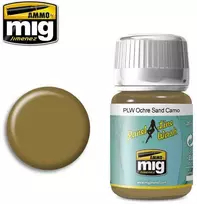 AMMO by MIG Jimenez AMMO MIG Panelių linijų ploviklis Ochre smėlio kamufliažui, 35 ml (1622)