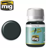 AMMO by MIG Jimenez AMMO MIG Mėlyna Dirt panelių linijų ploviklis sendinimui, 35 ml (A.MIG-1619)