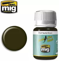 AMMO by MIG Jimenez AMMO by MIG Panel Line Wash neutraliai rudas 35 ml (A.MIG-1614) RAF kamufliažui