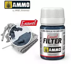 AMMO by MIG Jimenez AMMO MIG mėlynas filtras tamsiai pilkiems paviršiams, emalio, 35 ml (1509)
