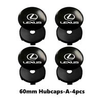 4pcs 56/60mm Car Wheel Center Cover Sticker Tire Hub Cap Badge Covers For Lexus RX350 IS250 CT200h ES250 ES300h NX300h IS200