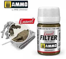 AMMO by MIG Jimenez AMMO MIG emalės filtras Tan 3 tonų kamufliažui, 35 ml (A.MIG-1510)