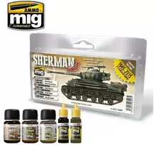 AMMO by MIG Jimenez AMMO MIG Sherman Fury sendinimo rinkinys 7427 – purvo ir dulkių efektai