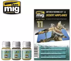 AMMO by MIG Jimenez AMMO MIG sendinimo rinkinys dykumos orlaiviams 7424 (3 spalvos)