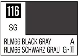 Mr Hobby Mr.Hobby Mr.Color C-116 RLM66 juodai pilki nitro dažai 10 ml