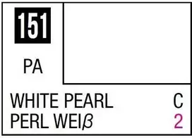 Mr Hobby Mr.Hobby Mr.Color C-151 Baltas Pearl perlamutriniai nitro dažai 10 ml