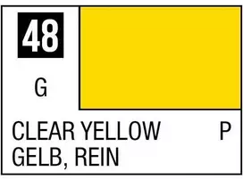 Mr Hobby Mr.Hobby Mr.Color C-048 skaidri geltona nitro dažai, 10 ml
