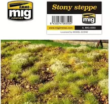 AMMO by MIG Jimenez AMMO MIG akmenuotos stepės žolės kilimėlis dioramoms 230x130 mm 8350