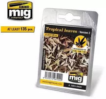 AMMO by MIG Jimenez AMMO MIG Tropiniai lapai 8409 dioramai, lazeriu pjaustyti, 135 vnt., 1:35–1:48