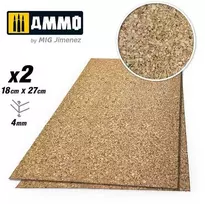 AMMO by MIG Jimenez AMMO MIG kamštinė medžiaga modeliavimui, vidutinio grūdo, 4 mm (8841)