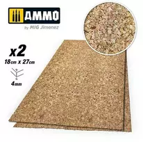 AMMO by MIG Jimenez AMMO MIG kamštinė medžiaga dioramoms, stambus grūdas, 4 mm (8844)