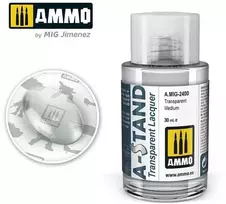 AMMO by MIG Jimenez AMMO MIG A-Stand Transparent Medium skaidrūs dažai aerografui, 30 ml 2400