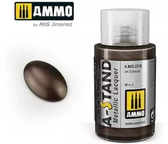 AMMO by MIG Jimenez AMMO MIG A-Stand Jet Exhaust metaliniai dažai aerografui, 30 ml (2312)