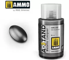AMMO by MIG Jimenez AMMO MIG A-Stand Dark Aliuminio metaliniai dažai aerografui, 30 ml 2302