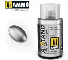 AMMO by MIG Jimenez AMMO MIG A-Stand Baltas Aliuminio metaliniai dažai, 30 ml (2305)
