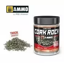 AMMO by MIG Jimenez AMMO MIG Cork Rock akmens pilkos kamštinės stambios granulės dioramoms, 100 ml