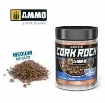 AMMO by MIG Jimenez AMMO MIG Cork Rock Medium kamštinės granulės dioramoms, 100 ml (8421)