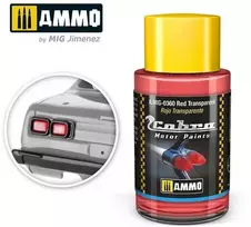 AMMO by MIG Jimenez AMMO MIG Cobra Motor dažai – permatoma raudona, 30 ml (0360)