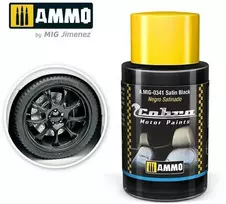 AMMO by MIG Jimenez AMMO MIG Cobra Motor satininiai juodi dažai automobiliui 30 ml, 0341