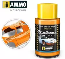 AMMO by MIG Jimenez AMMO MIG Cobra Motor automobilių dažai Gulf Oranžinis 30 ml (0308) – matinis
