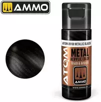 AMMO by MIG Jimenez AMMO MIG ATOM akriliniai dažai Metalinė Juoda 20 ml (20168)