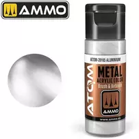 AMMO by MIG Jimenez AMMO MIG ATOM akriliniai dažai – metalinis aliuminis, 20 ml (20165)