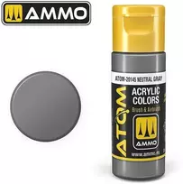 AMMO by MIG Jimenez AMMO MIG ATOM akriliniai dažai Neutral Gray, 20 ml (20145)